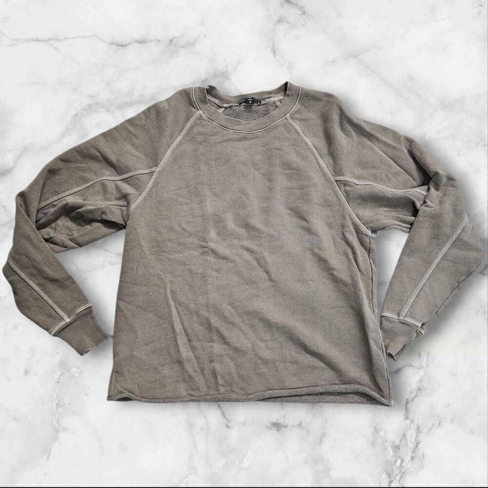 James Perse Size 0 Tan Relaxed Crop Pullover